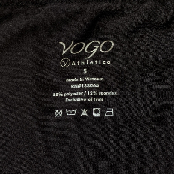 Vogo Athletica Leggings Black Grey 